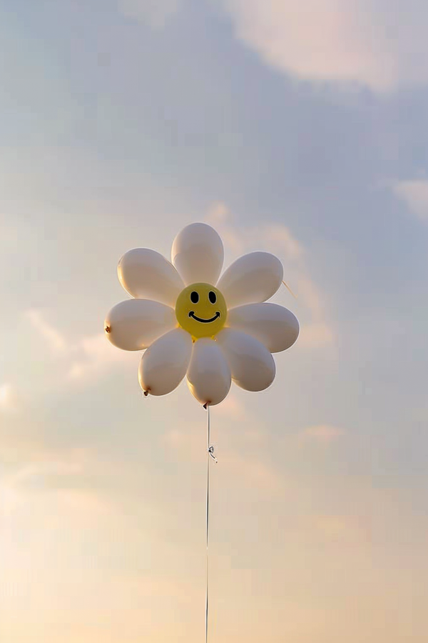 Whimsical Balloon Flower at Sunrise/Sunset