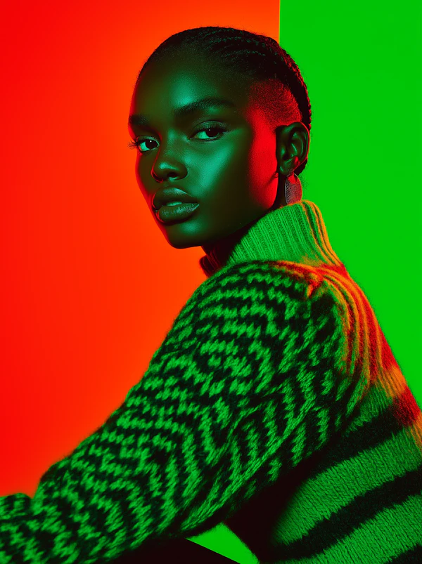 Bold Portrait of Woman