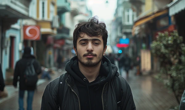 Contemplative Man in the City