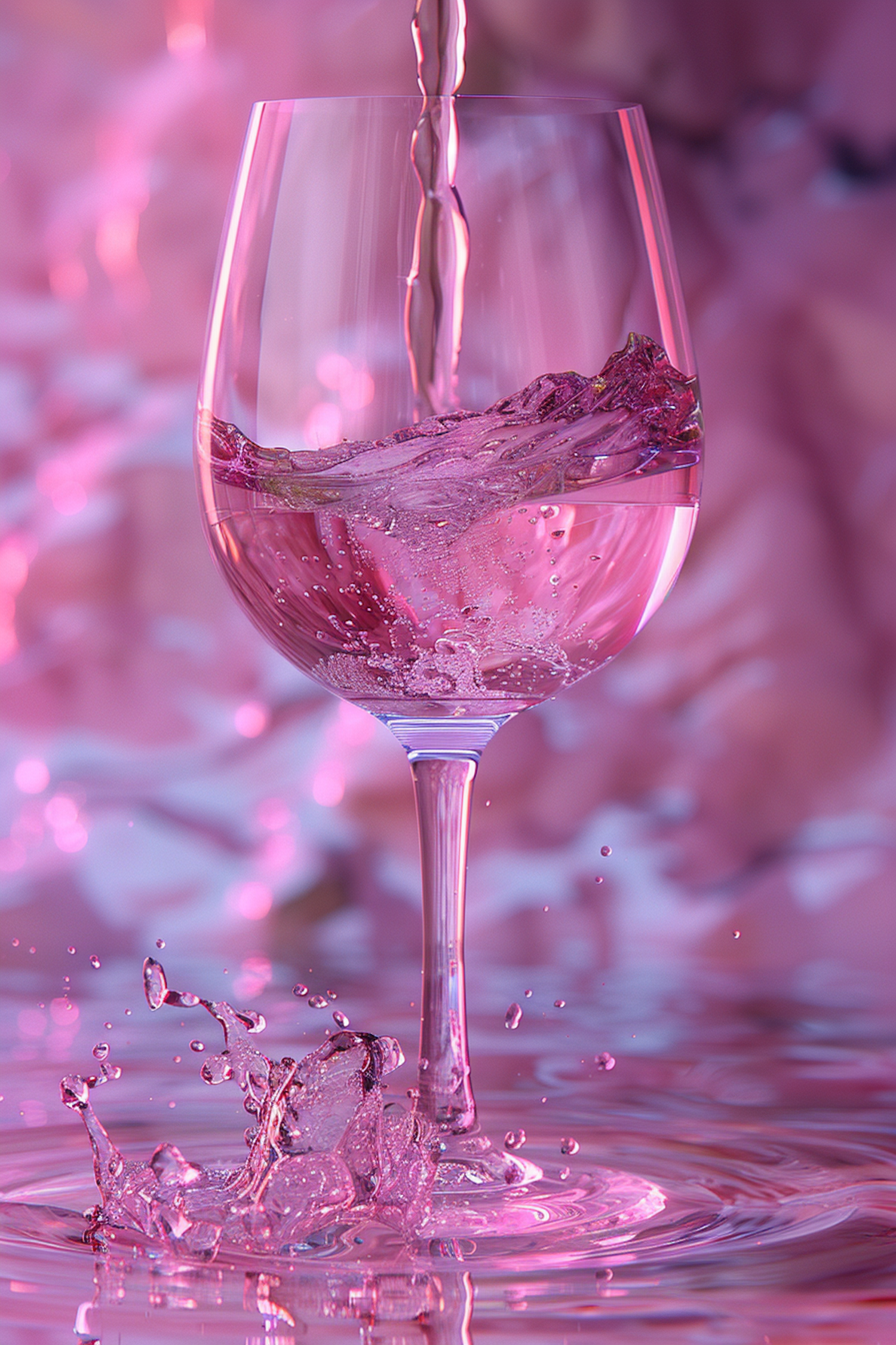 Elegant Wine Splash