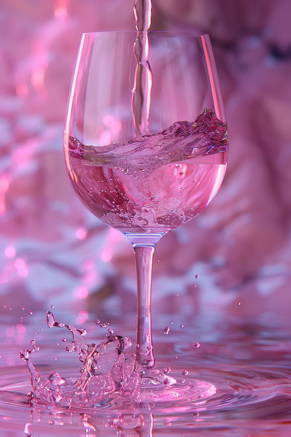 Elegant Wine Splash