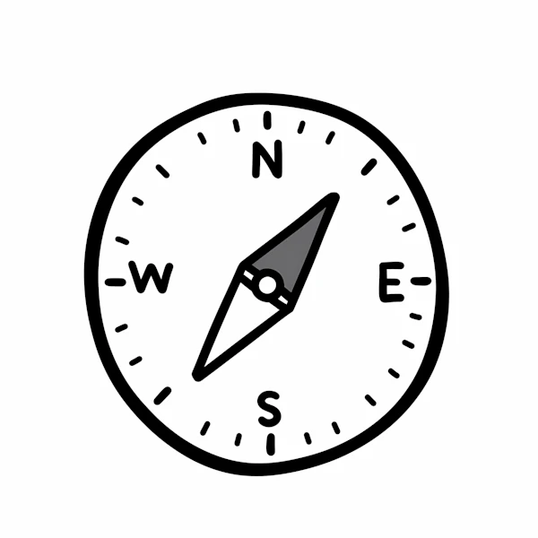 Minimalist Compass Art