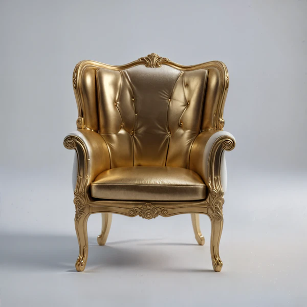 Golden Ornate Armchair