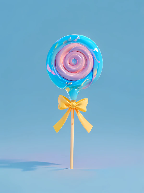 Colorful Spiral Lollipop
