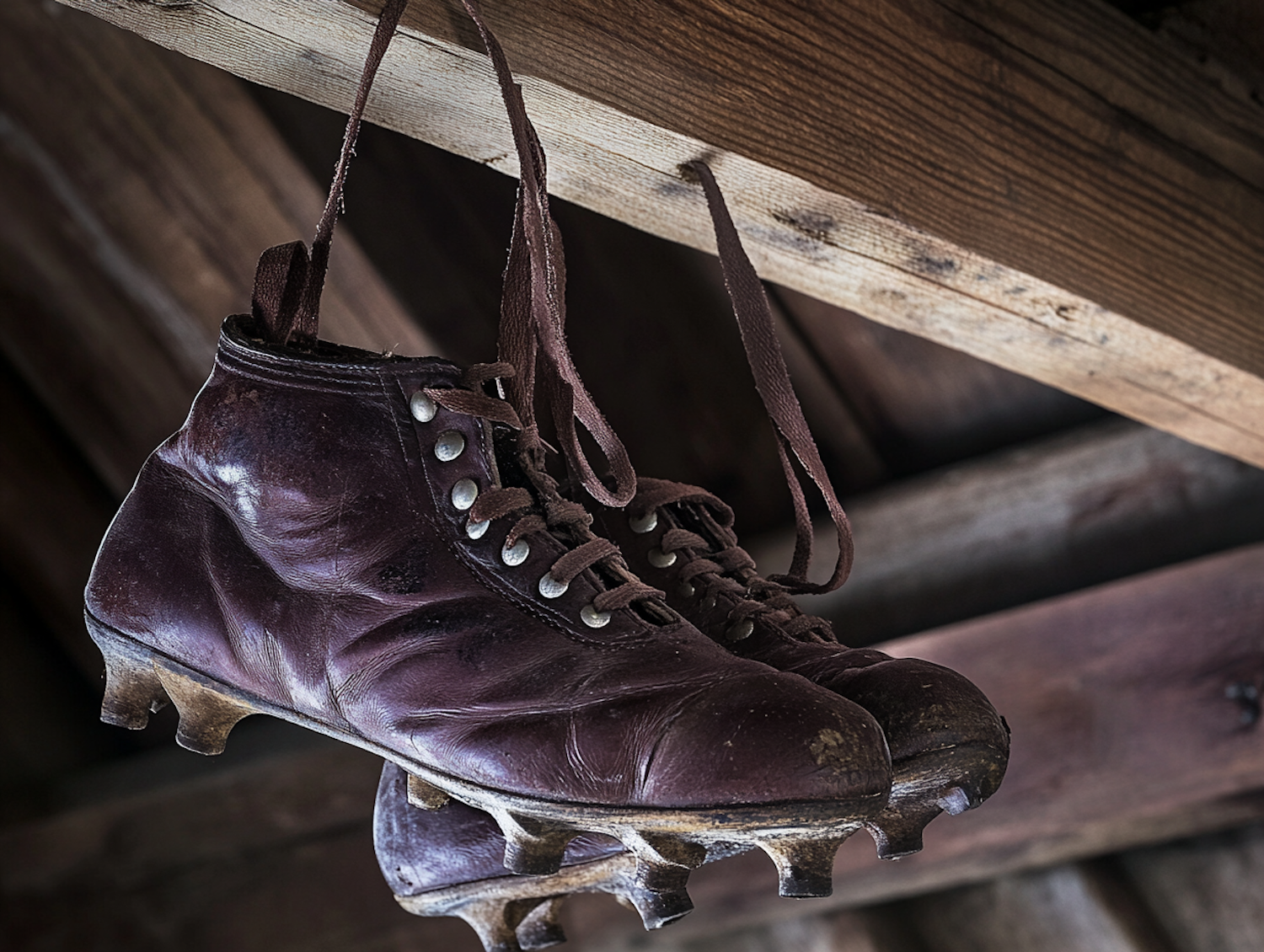 Vintage Leather Football Boots