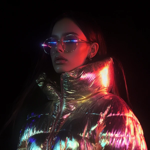 Futuristic Neon Portrait
