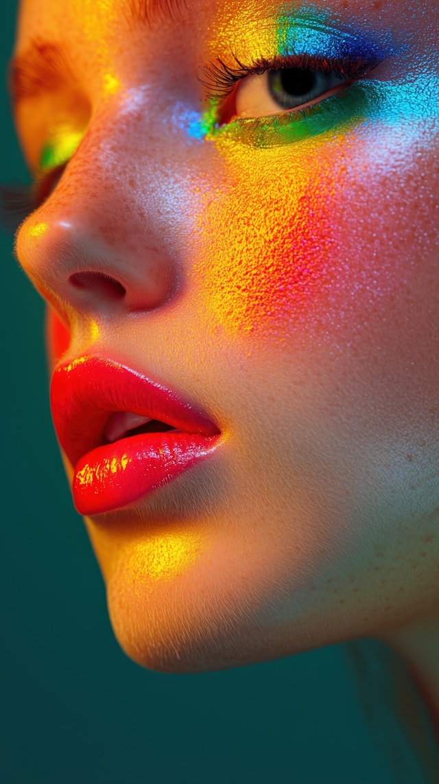 Vibrant Close-up Portrait