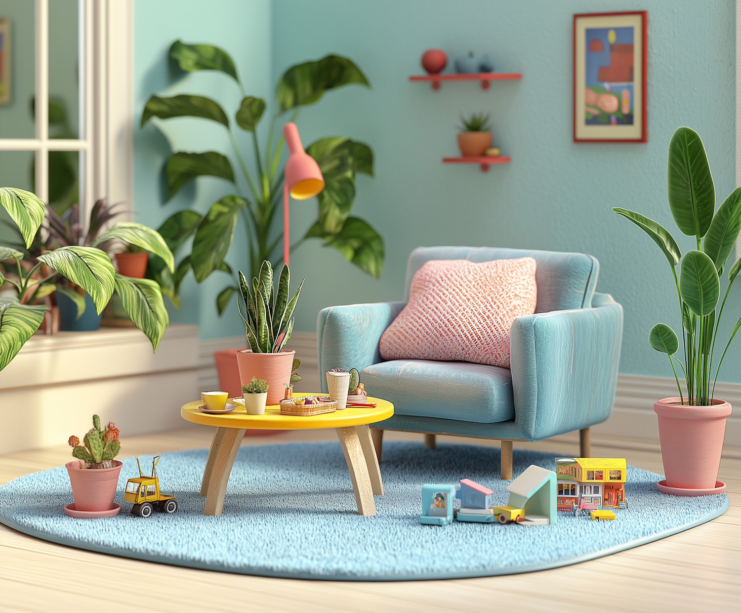 Animated Living Room