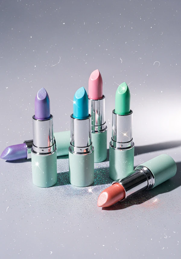 Vibrant Lipstick Display
