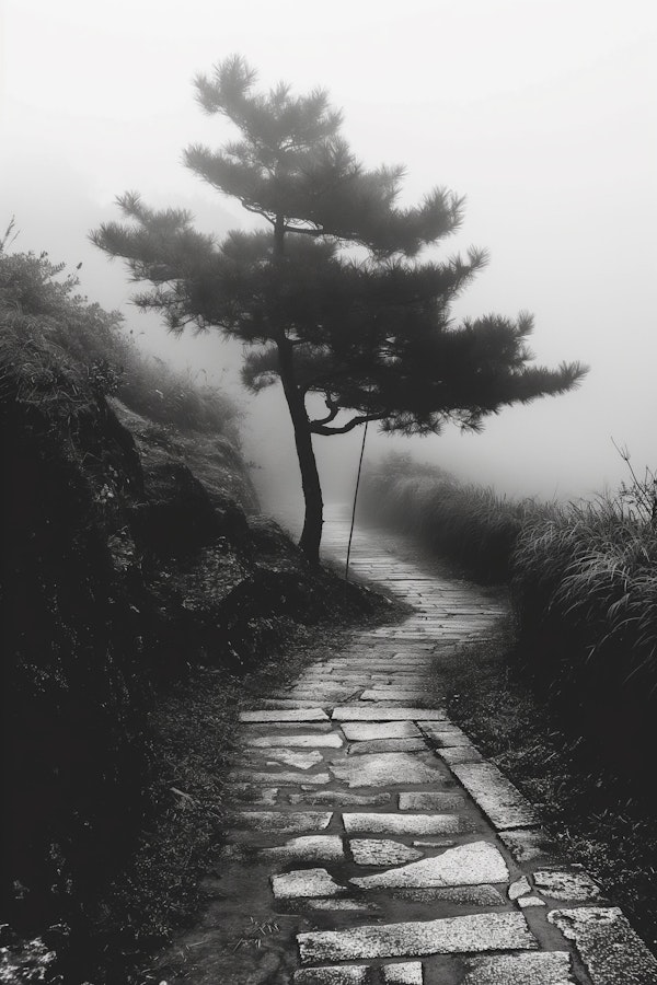 Mystical Foggy Pathway