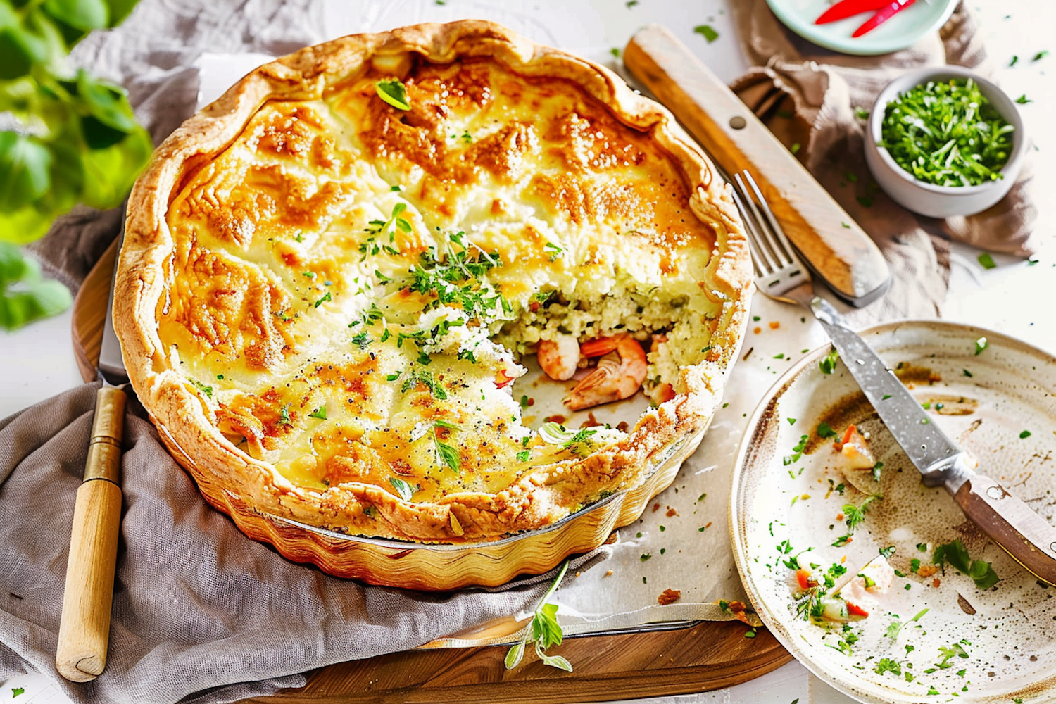 Rustic Kitchen Seafood Pie