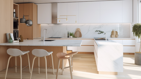 Modern Minimalist Kitchen Interior