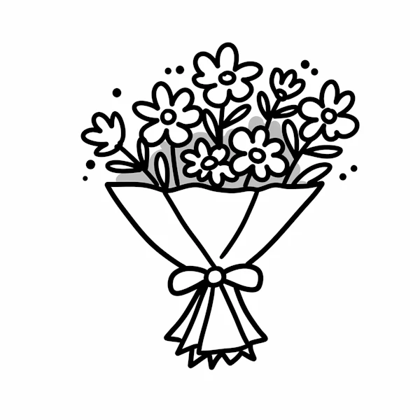 Minimalist Flower Bouquet