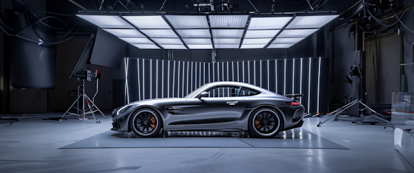 Professional Studio Photo of Sleek Sports Car