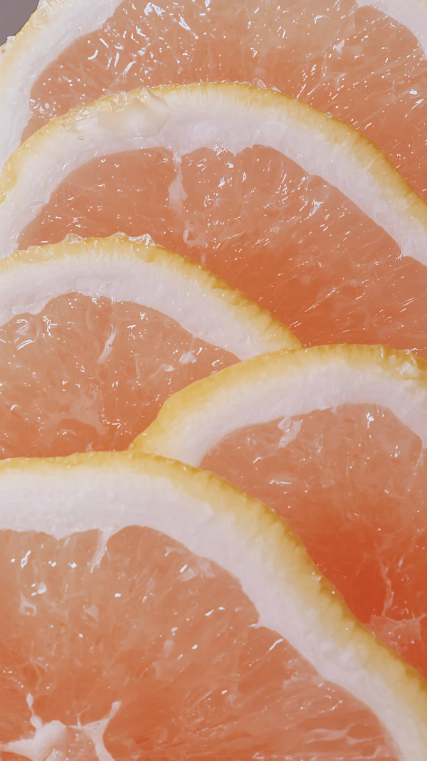 Grapefruit Slices Close-Up