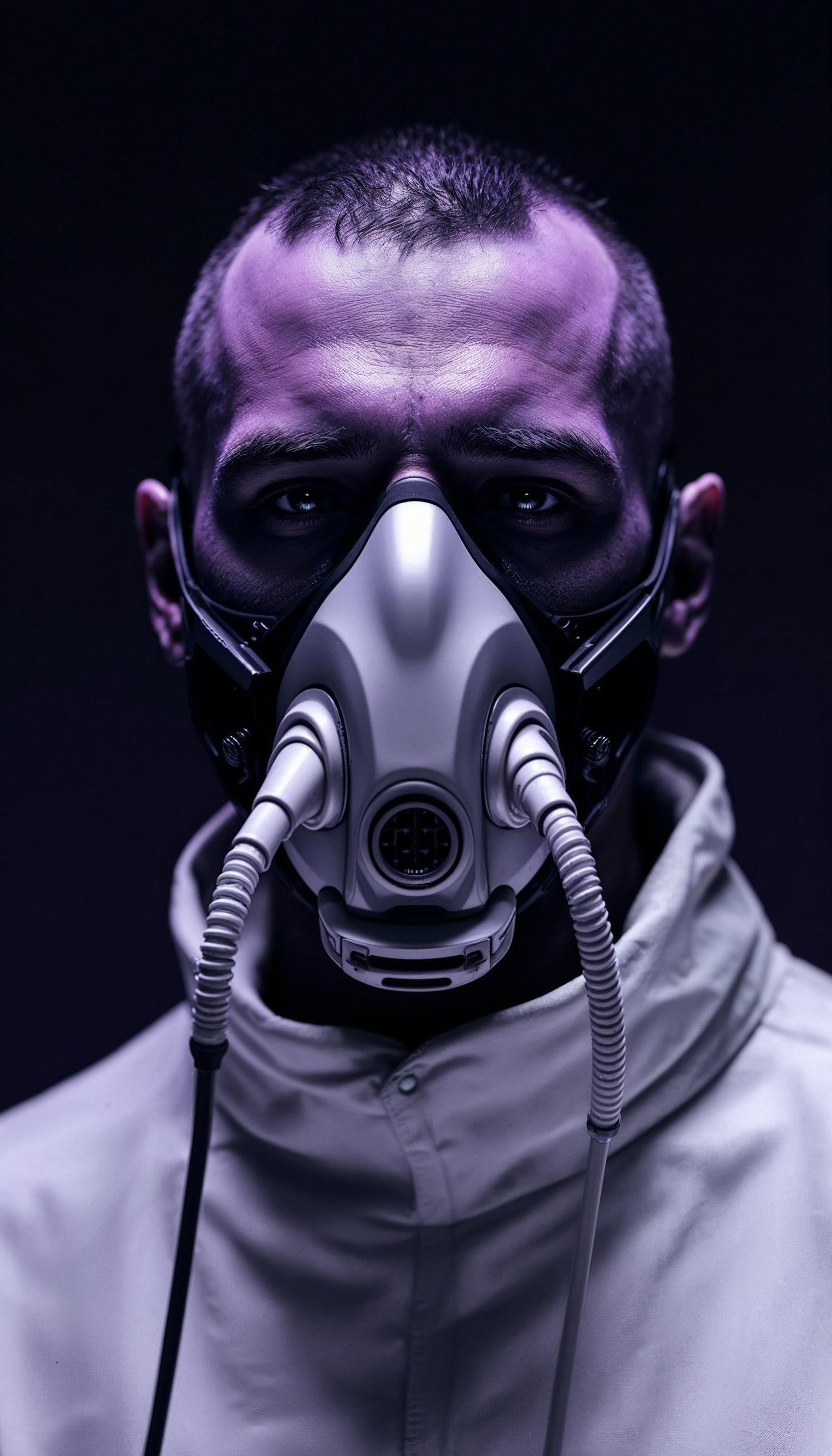 Futuristic Gas Mask Portrait