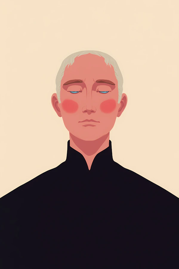 Serene Portrait Illustration