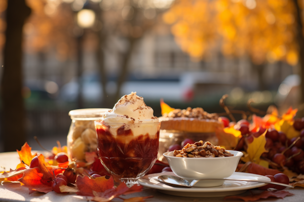 Golden Autumn Dessert Spread