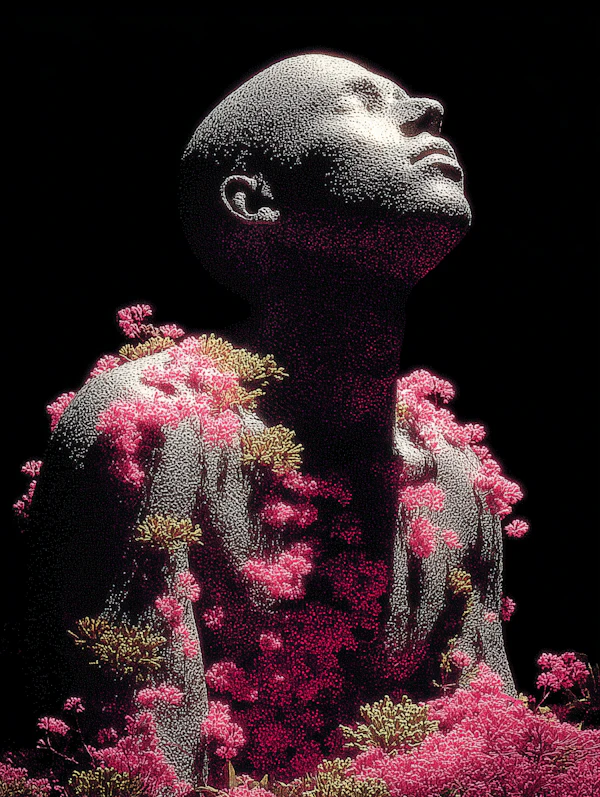 Floral Human Sculpture