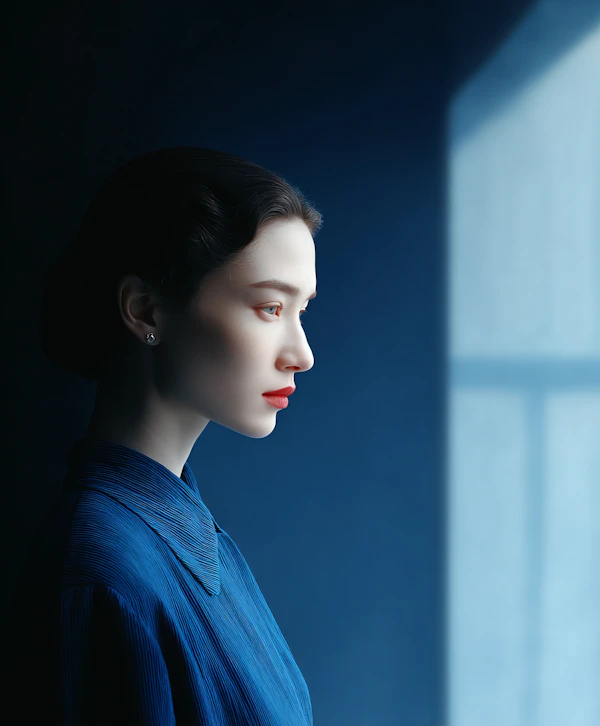 Serene Profile Portrait