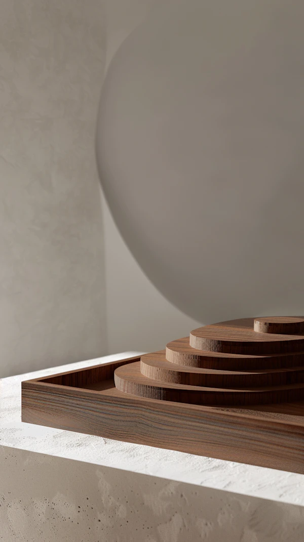 Minimalist Wooden Cylinders