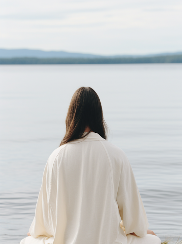 Solitude by the Serene Lake