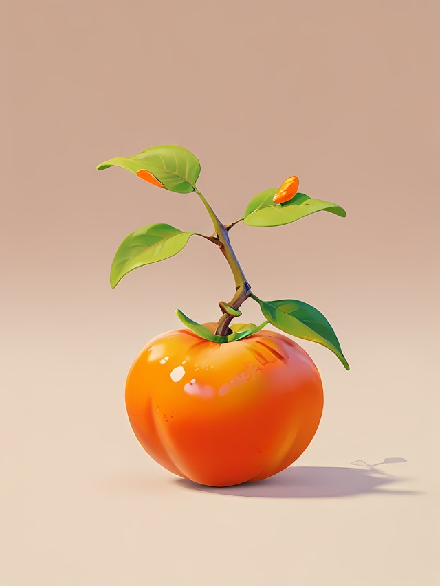 Glossy Orange Fruit