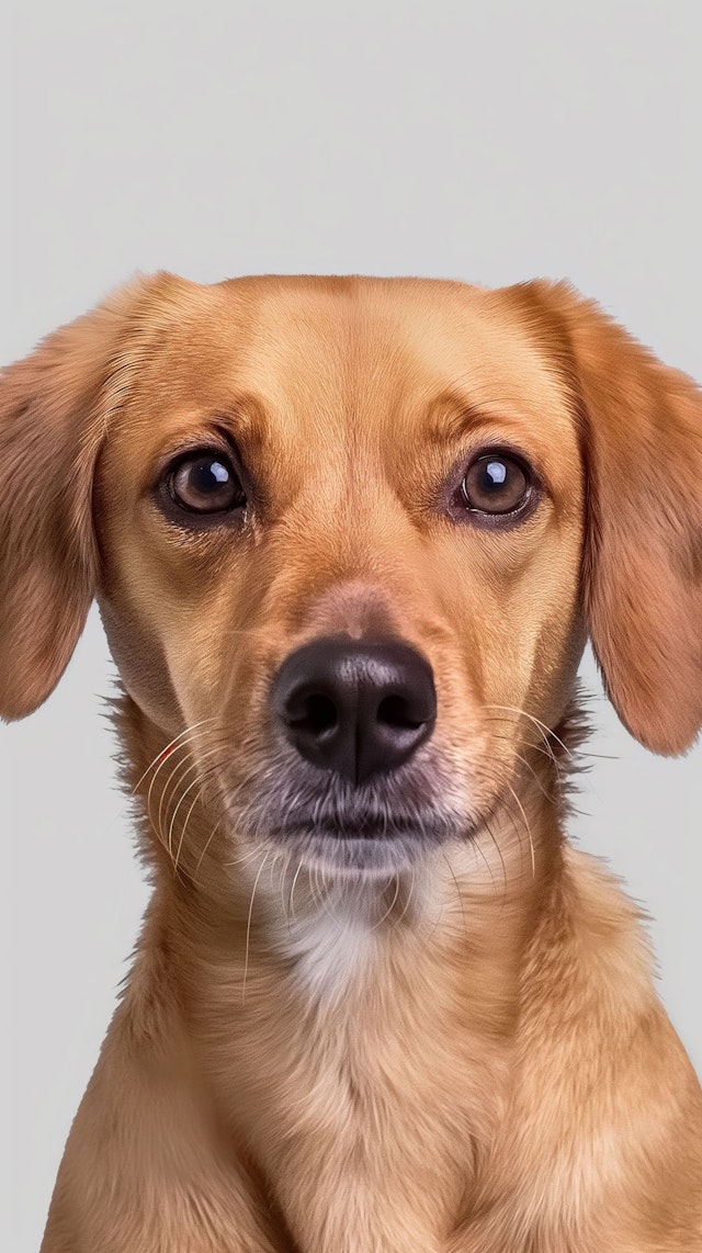 Expressive Golden-Brown Dog Portrait