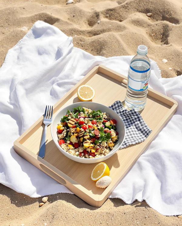 Seaside Dining Setup
