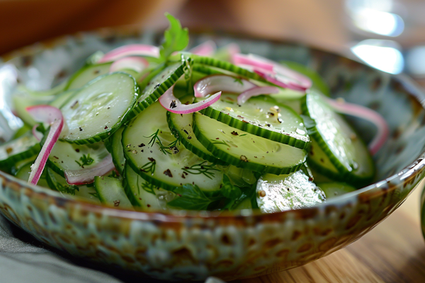 Fresh Cucumber and Radish Salad