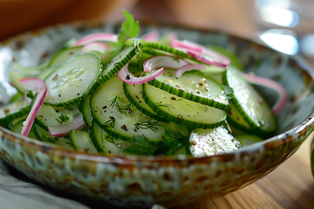 Fresh Cucumber and Radish Salad