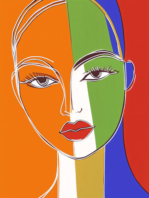 Color Block Portrait