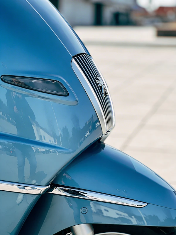 Modern Scooter Close-Up