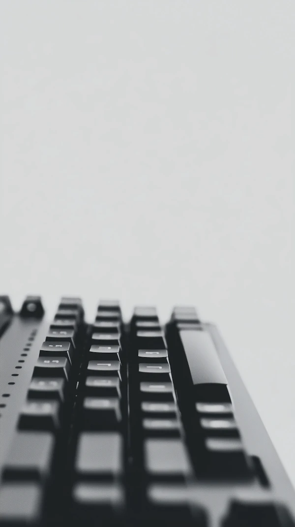 Minimalist Keyboard Closeup