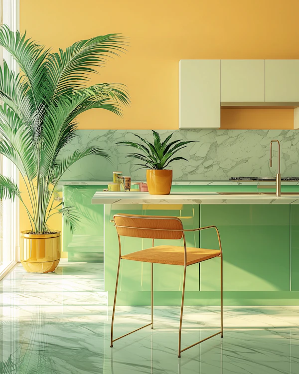 Modern Vibrant Kitchen