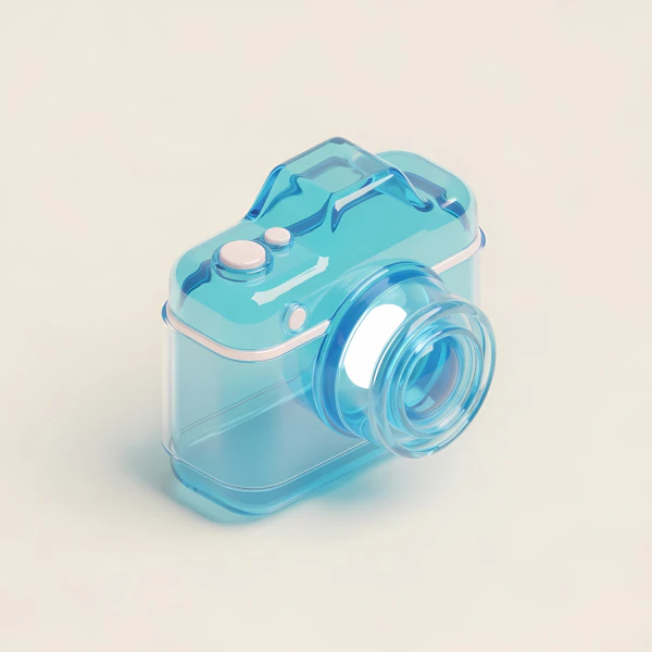 Translucent Blue Camera