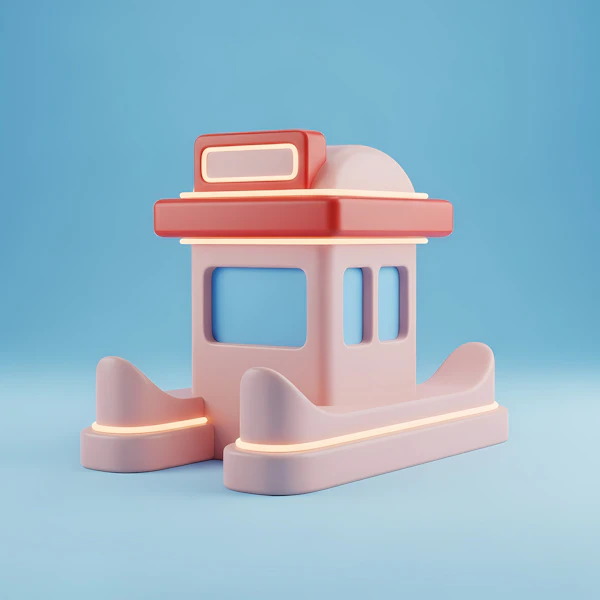 Futuristic Pink Structure
