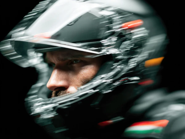 Modern Helmet Close-Up