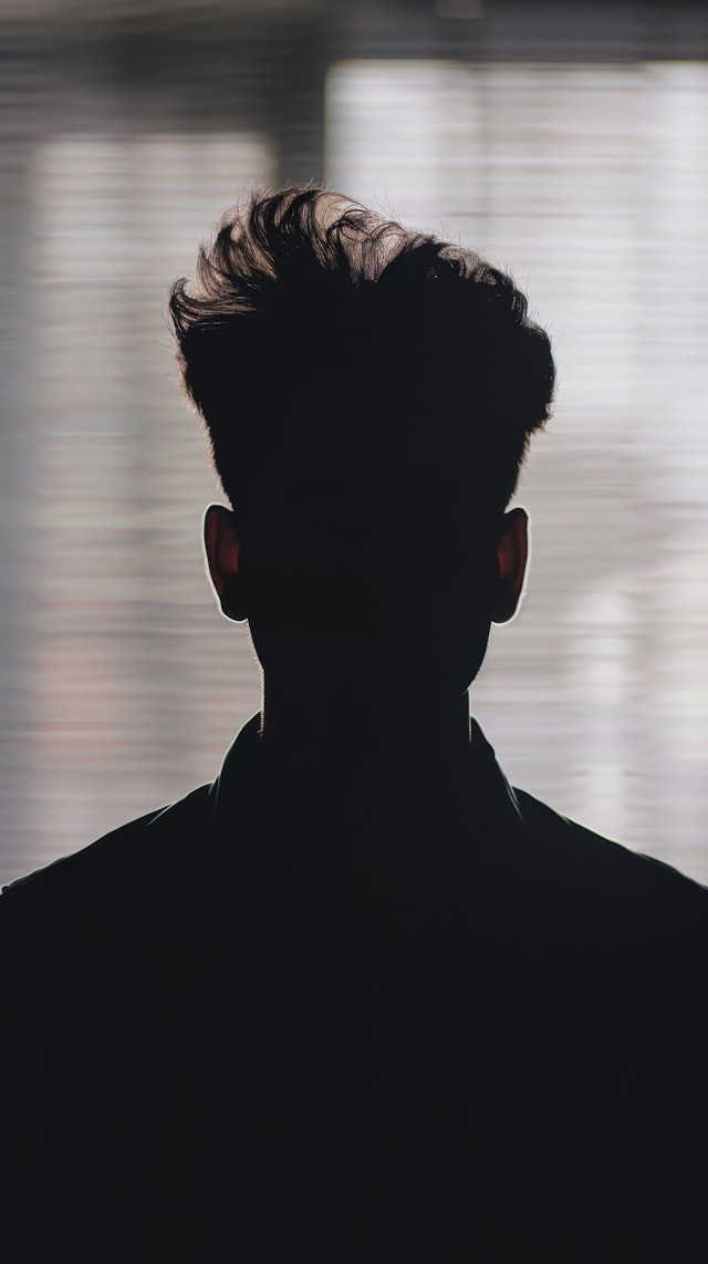 Silhouette with Voluminous Hair