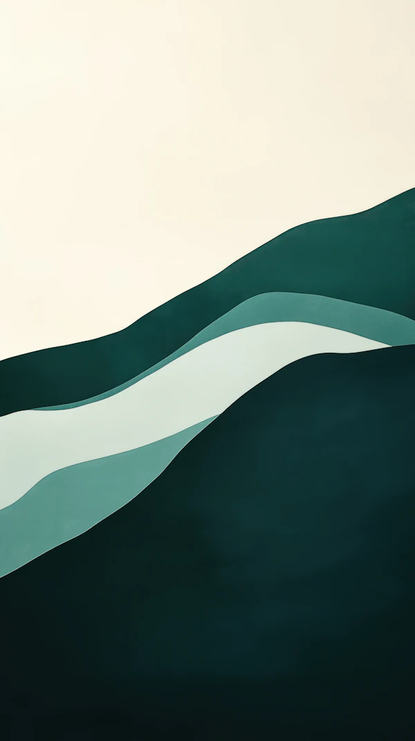 Abstract Green Waves