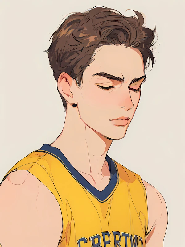 Stylized Basketball Player