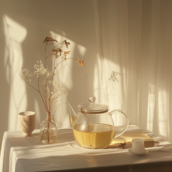 Serene Teapot Still Life Scene