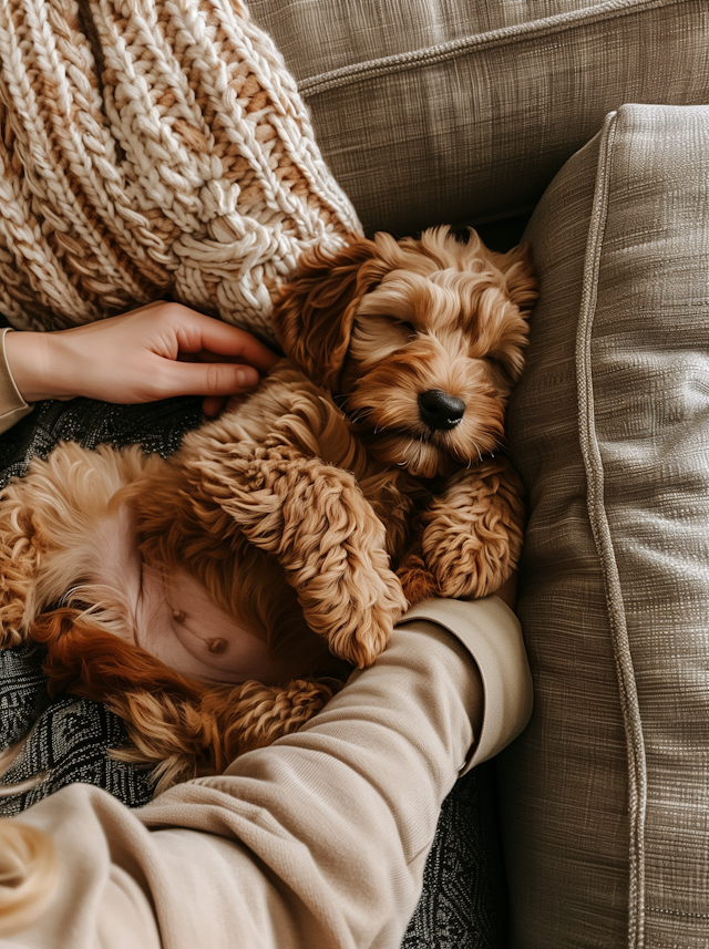 Intimate Moment with Cocker Spaniel Puppies