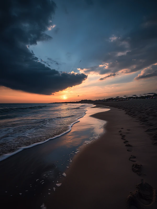 Serene Beach Sunset