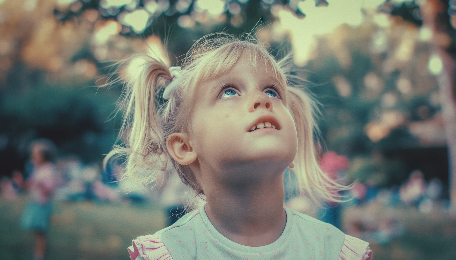 Wonderstruck Young Girl in Nature