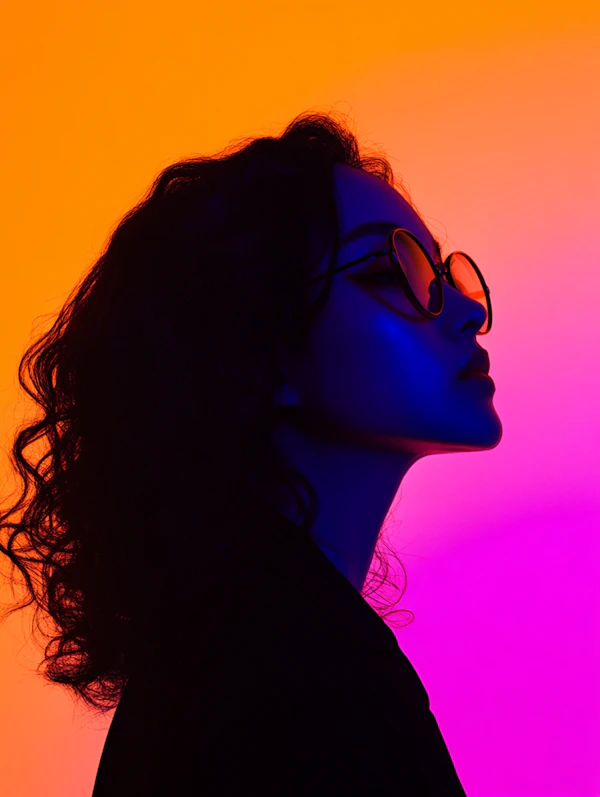 Silhouette with Sunglasses