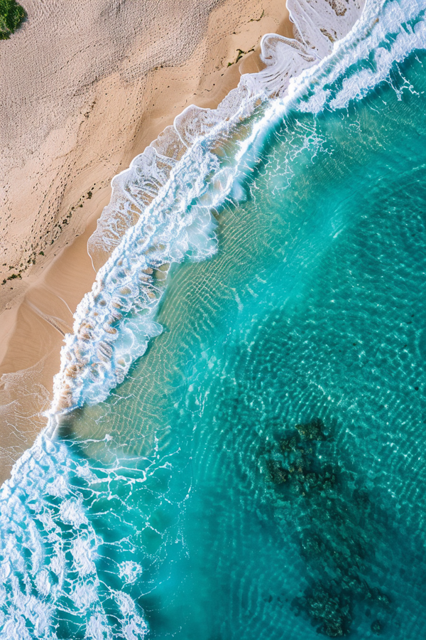 Secluded Beach Aerial View