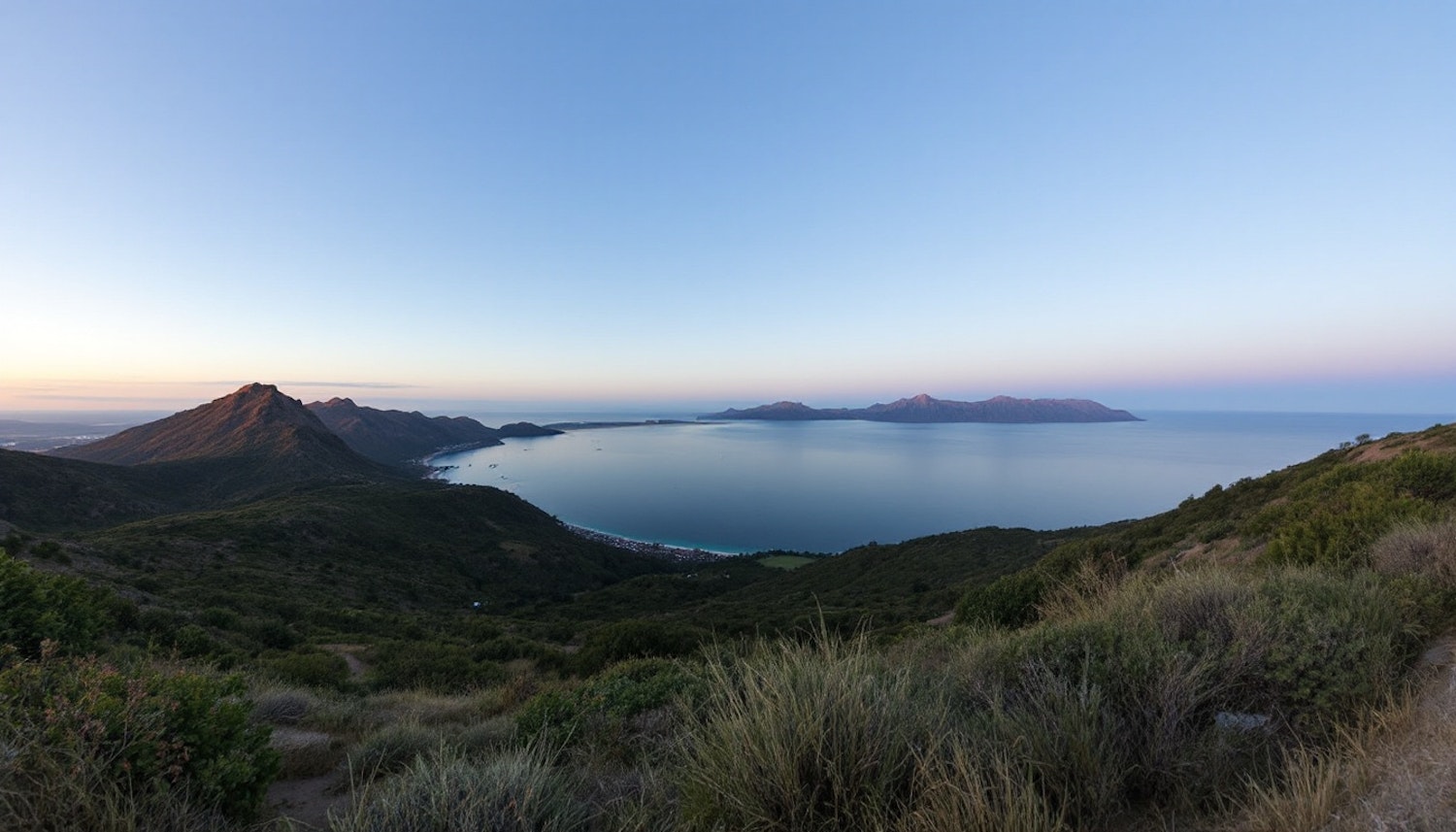 Serene Coastal Landscape