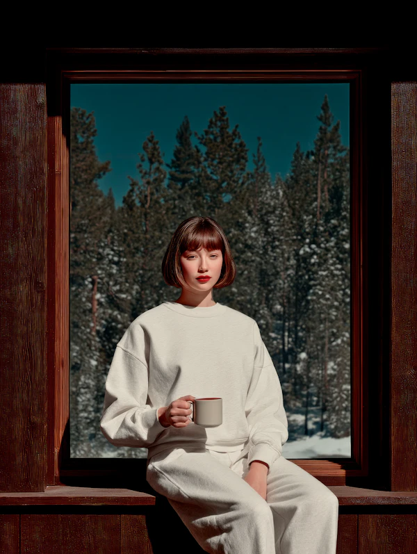 Serene Winter Moment