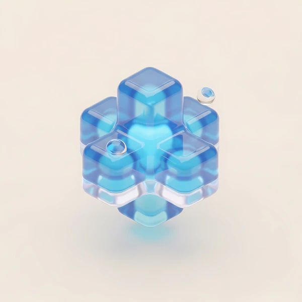 Translucent Blue Cross
